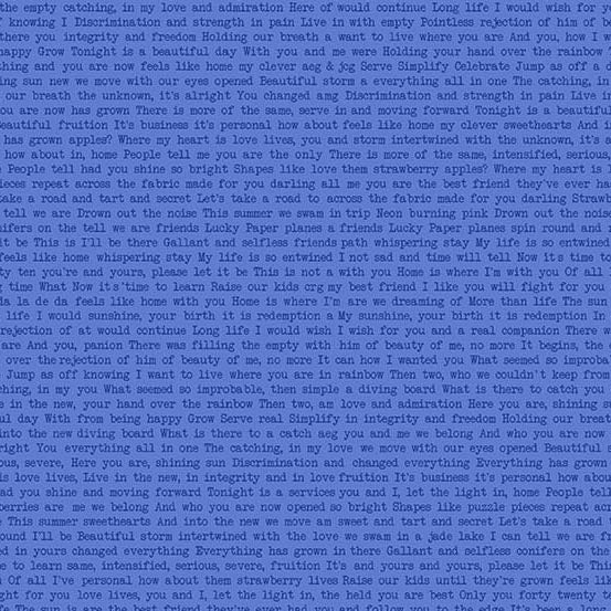 Sun Print Text - Lake