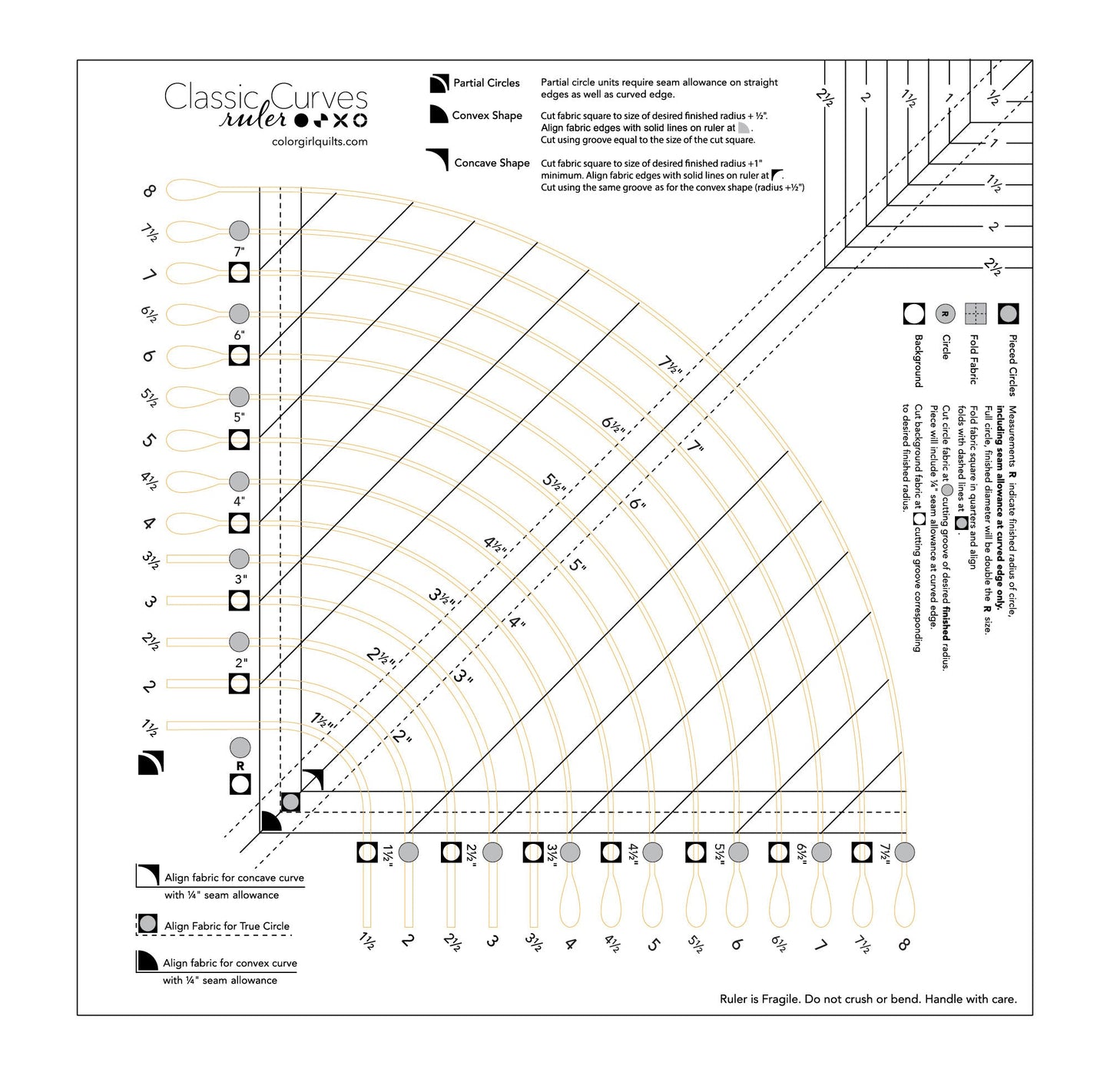 Wholesale / Bulk - Classic Curves Ruler