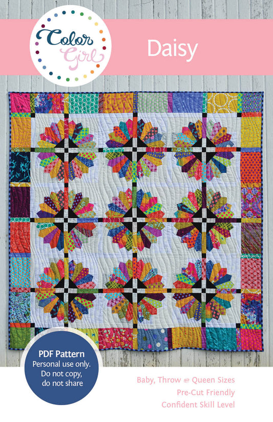 Daisy Quilt Pattern (four patterns)