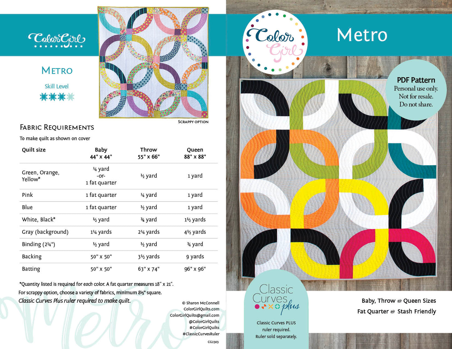 Metro Quilt Pattern