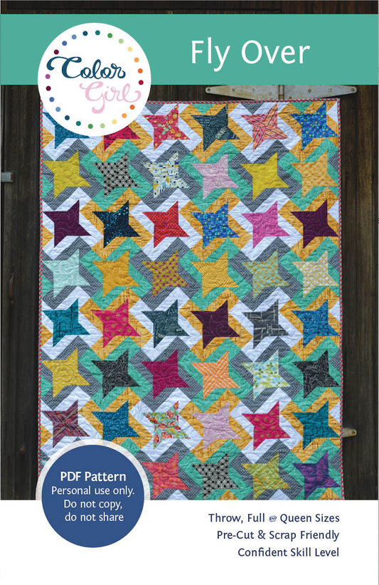 Fly Over Quilt Pattern (four patterns)