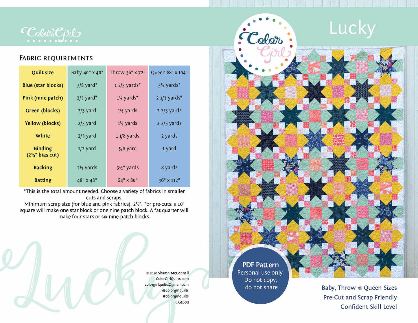 Lucky Quilt Pattern