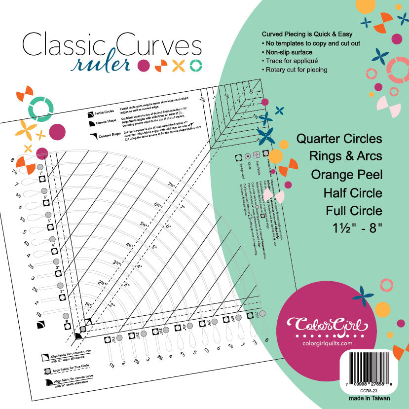 Classic Curves Ruler – Color Girl Quilts