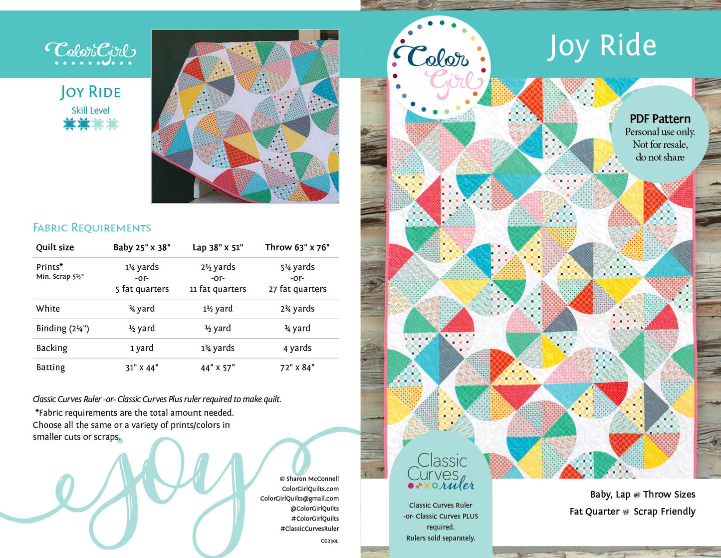 Joy Ride Quilt Pattern