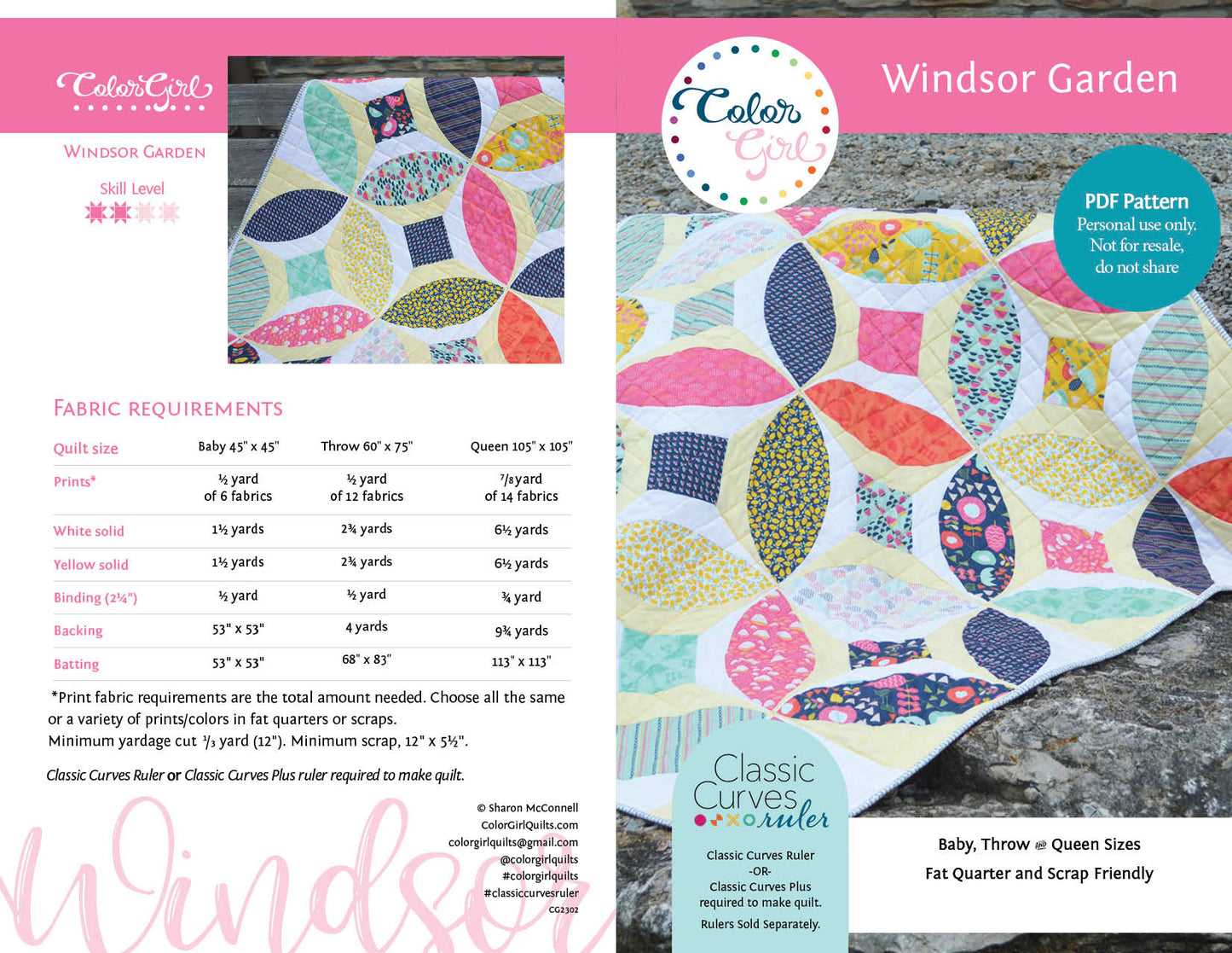 Windsor Garden Quilt Pattern