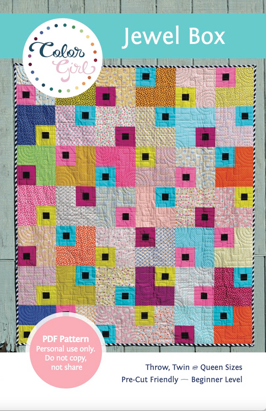 Jewel Box Quilt Pattern (4 patterns)