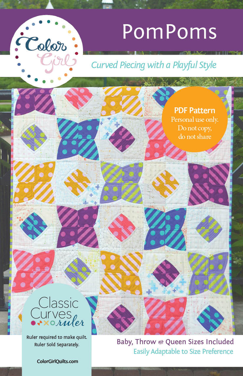 Pom Pom Quilt Pattern Color Girl Quilts